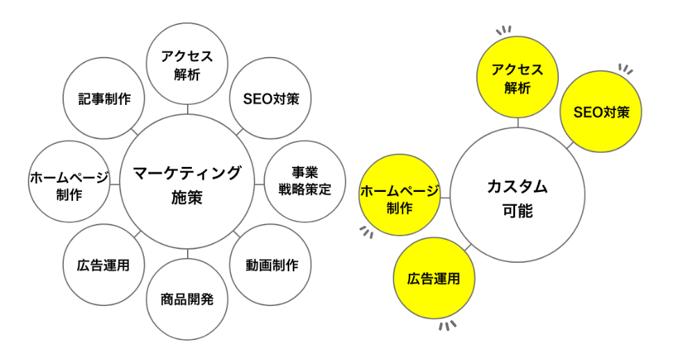 STRENGTH1　施策はカスタム可能