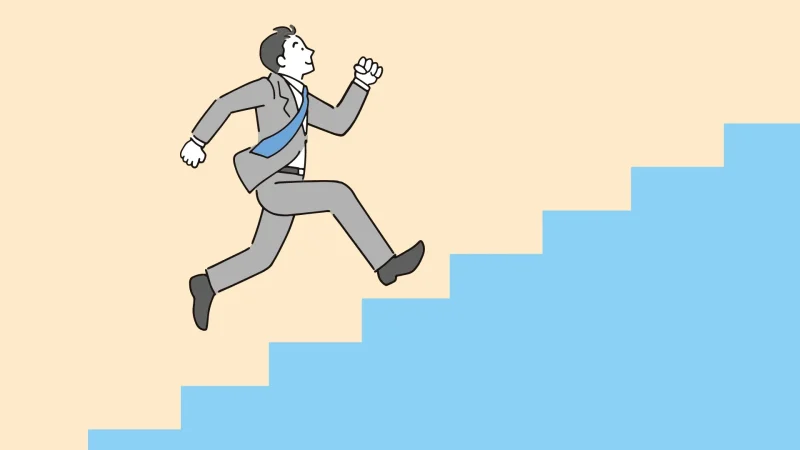 マーケティング施策をレベルアップさせ、自分もレベルアップしていく様子